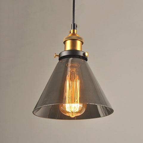 Image of Vintage 5.5" To 11" Wide Pendant Glass Retro Lights - Sofrey Selects