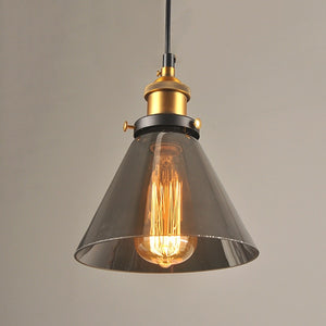 Vintage 5.5" To 11" Wide Pendant Glass Retro Lights - Sofrey Selects