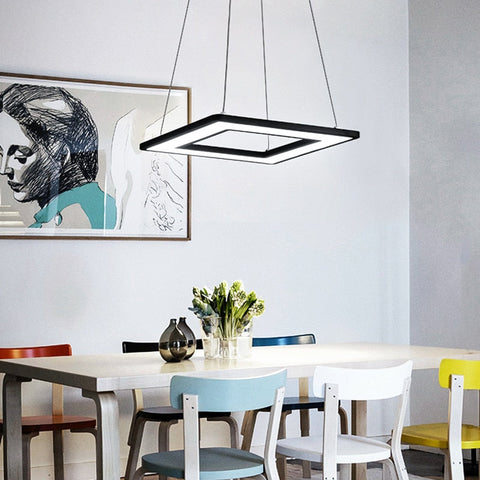Image of Regina - Modern Hanging Frame LED Lamp
