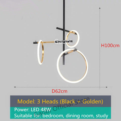 Image of Postmodern LED Chandelier Lighting