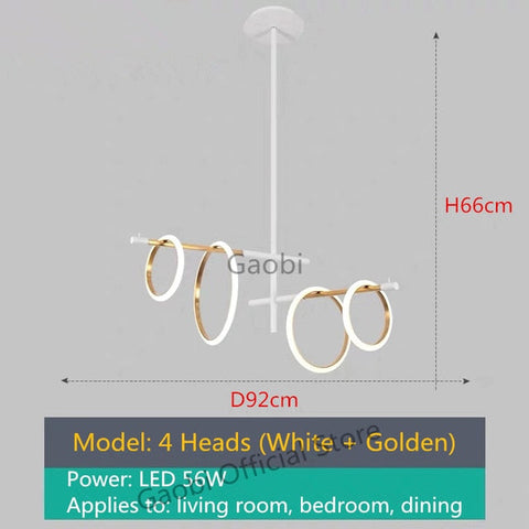 Image of Postmodern LED Chandelier Lighting