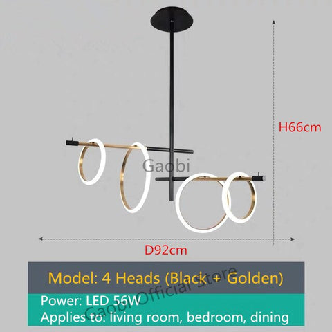 Image of Postmodern LED Chandelier Lighting