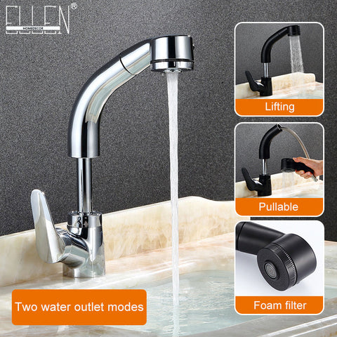 Image of Pull Out Bathroom Sink Faucet