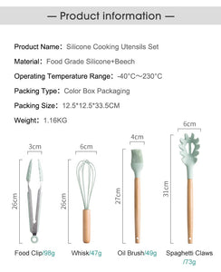 Silicone Cooking Utensils Set