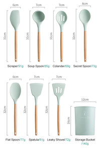 Silicone Cooking Utensils Set
