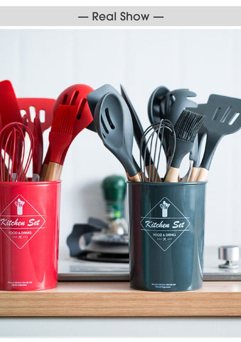 Image of Silicone Cooking Utensils Set