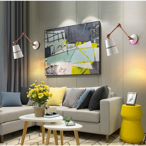 Retractable Long Arm Wall Lamp