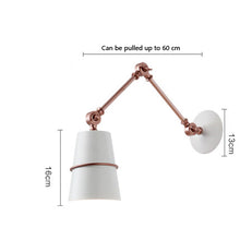 Load image into Gallery viewer, Retractable Long Arm Wall Lamp