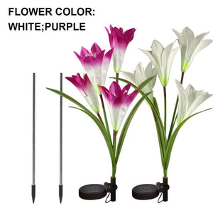 White/Purple Flower Led