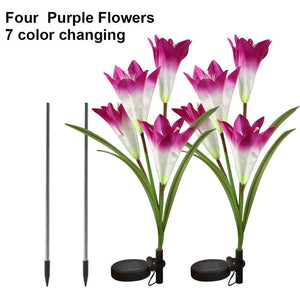White/Purple Flower Led
