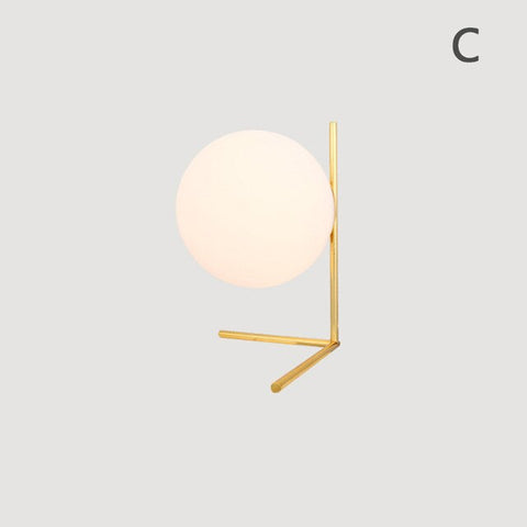 Image of Milky White Glass Globe Minimalist Pendant Lights
