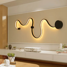 Load image into Gallery viewer, Twisted LED Lighting Fixture - Curved Wall Light