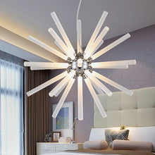 Load image into Gallery viewer, Novel Creative Design Iron Chandelier - Glowing Snowflake Droplight - Large