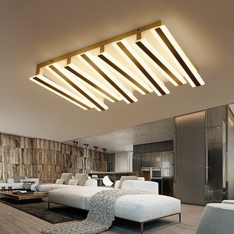 Image of Post-modern Piano Lighting Fixture - Rectangular & Minimalistic Ceiling Light