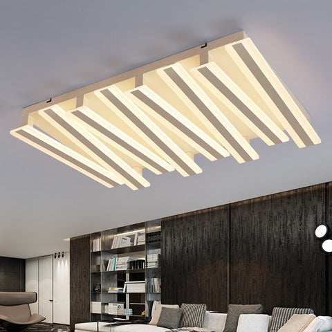 Image of Post-modern Piano Lighting Fixture - Rectangular & Minimalistic Ceiling Light