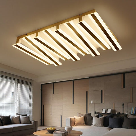 Image of Post-modern Piano Lighting Fixture - Rectangular & Minimalistic Ceiling Light