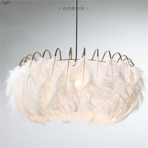 Image of American Feather Chandeliers - Nordic, Modern Style