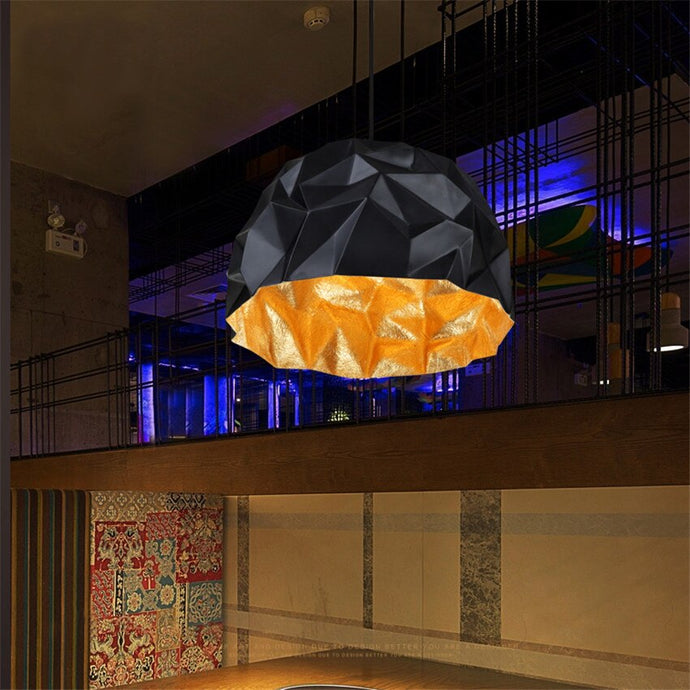 Origami American Vintage Retro Crumpled Pendant Light