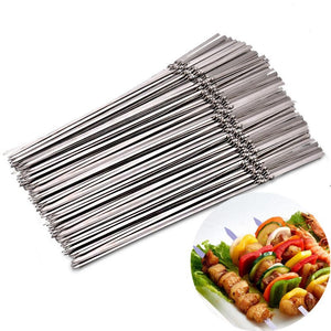 Stainless Steel Barbecue Skewers (15 pcs)