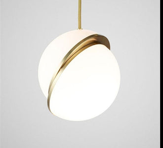 JW Modern Art Ball Pendant Lights Globe Acrylic Lampshade Pendant Lamp for Living Room Bedroom Kitchen Hanging Fixtures Decor