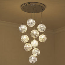 Load image into Gallery viewer, Modern LED Aluminum Ball Chandelier