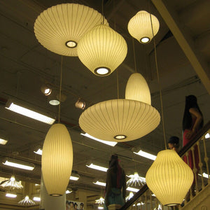Japanese Style Silk Shade Pendant Lights