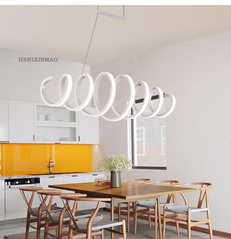 Image of Twisting Bedroom Dining Study Chandelier Lamp