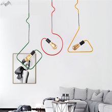 Load image into Gallery viewer, Colorful Modern Pendant Light - Twisted Wire Shapes