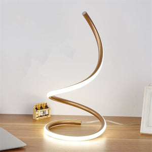 Swirling Line Minimalist LED Table Lamp