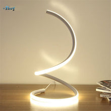 Load image into Gallery viewer, Swirling Line Minimalist LED Table Lamp
