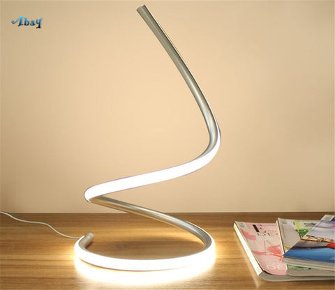 Image of Swirling Line Minimalist LED Table Lamp