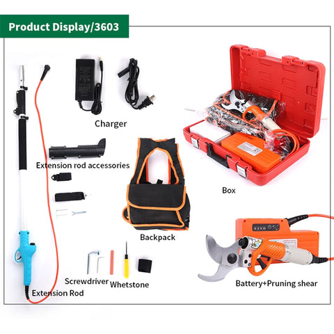 Image of PROFESSIONAL Telescopic Battery High Branch Pruning Shears