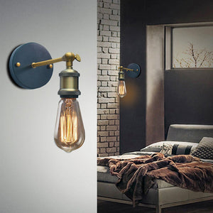Industrial Style Wall Lamp with Adjustable Knob