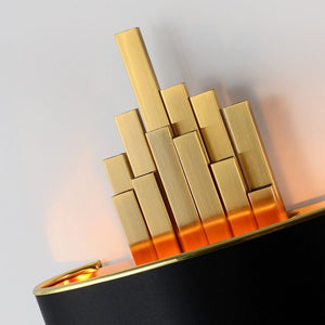 Metal Gold Pipe Led Wall Lamp