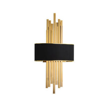 Load image into Gallery viewer, Metal Gold Pipe Led Wall Lamp