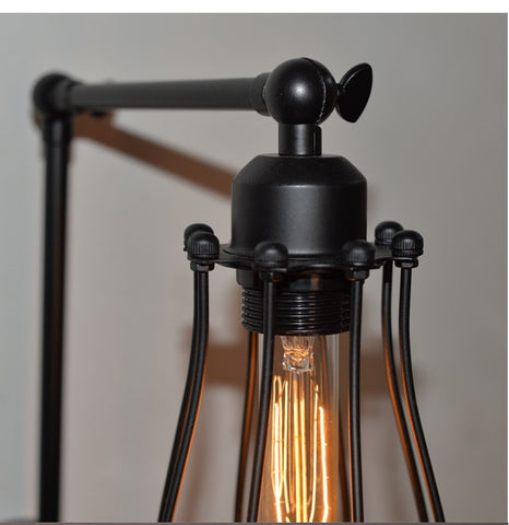 Image of Industrial Droplet Cage Wall Lamp