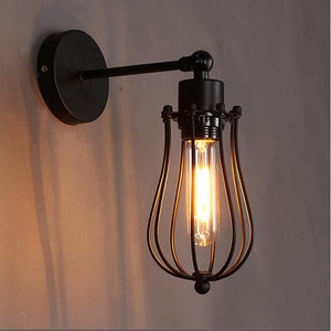 Industrial Droplet Cage Wall Lamp