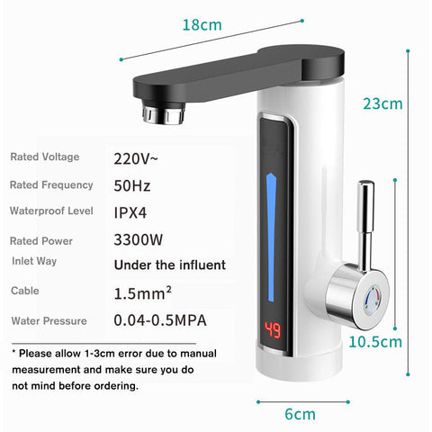 Image of Electric Instant Water Heater whit Display