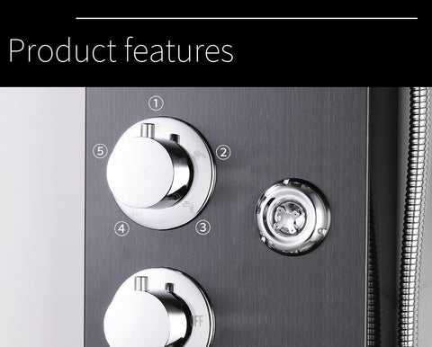 Image of Stainless Steel Wall Shower Panel