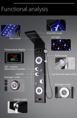 Image of Stainless Steel Wall Shower Panel