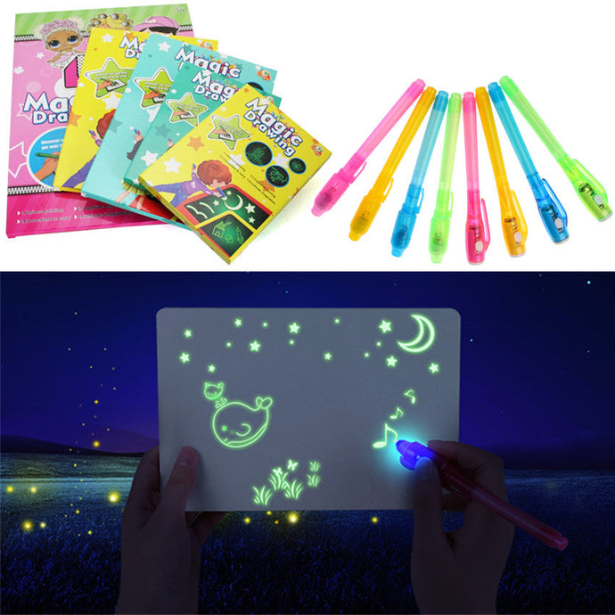 Children's LED Fluorescent Drawing Board Toy