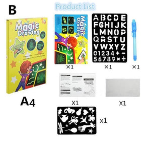 Children's LED Fluorescent Drawing Board Toy