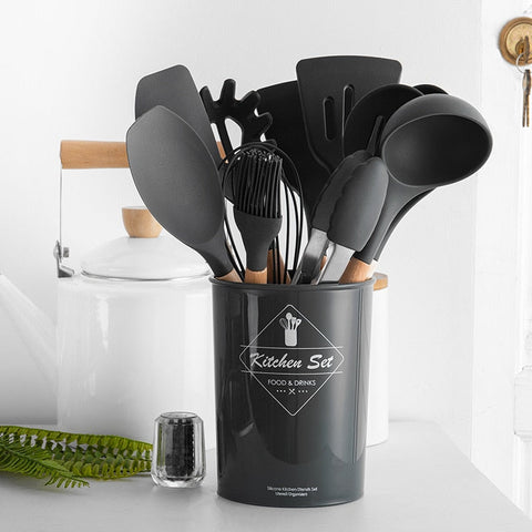 Image of Silicone Cooking Utensils Set