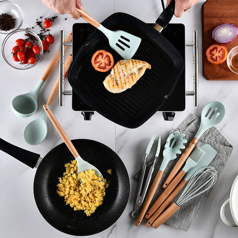 Image of Silicone Cooking Utensils Set