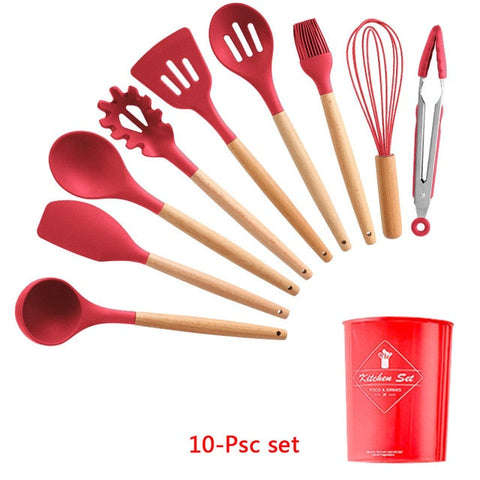 Image of Silicone Cooking Utensils Set