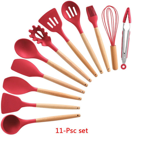 Image of Silicone Cooking Utensils Set