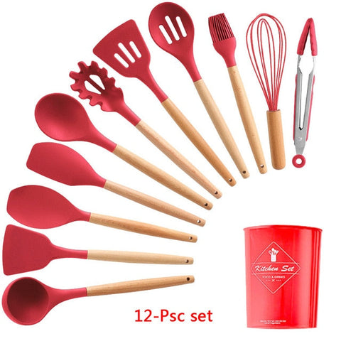 Image of Silicone Cooking Utensils Set