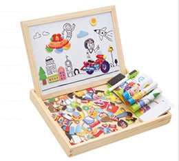 Wooden Magnetic Puzzle 100pcs - Toy Kids