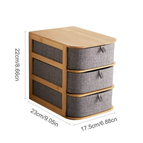 Image of Wood Desktop Storage Box Office