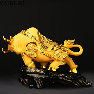Resin Bull Statue
